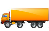Goods container lorry